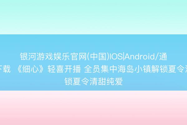 银河游戏娱乐官网(中国)IOS|Android/通用APP下载 《细心》轻喜开播 全员集中海岛小镇解锁夏令清甜纯爱